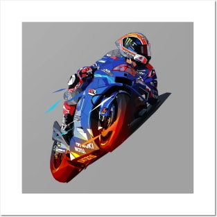 Alex Rins Low Poly Posters and Art